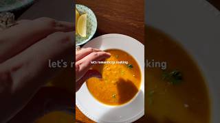 Coziest Red Lentil Soup #cozyrecipes #souprecipes #cookingathome #cookingasmr #romanticizeyourlife