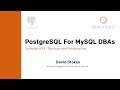PostgreSQL Tutorial - Backup and Restoration - PostgreSQL for MySQL DBAs - Episode 03