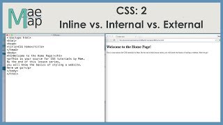 CSS 2: Inline vs. Internal vs. External