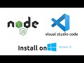 How to Install and Use Visual Studio Code on Windows 10 (VS Code) | Node js & VS Code Setup