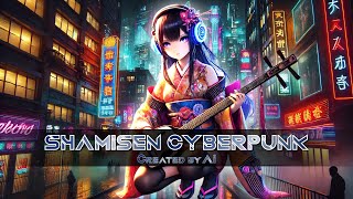 【和風BGM】Modern Shamisen \u0026 Cyberpunk Atmosphere | Focus-Enhancing Mix【作業用BGM】