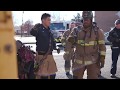 RAW: dramatic rescue of 11-year-old girl in house fire | FIRE HELMET CAM