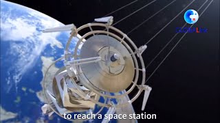 脑洞大！地月太空电梯运输系统 中国人设计的地月天梯  Sky ladder delivery systems for Moo n - Earth transportation