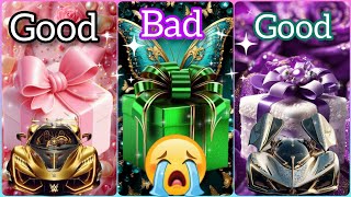 Choose your gift 🎁💝🤮 / good Vs Bad Vs good challenge/ pilih-pilih hadiah /elige tu regalo/#gift