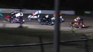 Creek County Speedway Sprint A Main Opening Laps 8/9/14 (flip)