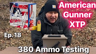 Ep. 18 S\u0026W Bodyguard 2.0 380 Ammo Testing: 90 gr XTP American Gunner