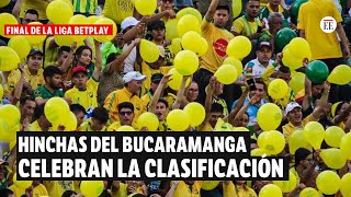 Final de la liga Betplay: Hinchas del Bucaramanga celebran su clasificación | El Espectador
