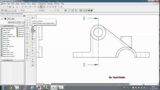 Multiview & sections using Solid Edge