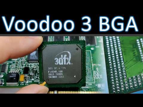 3dfx Voodoo 3 2000 – My first attempt to fix a BGA chip!