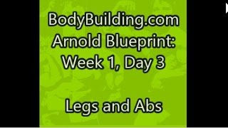 Arnold Blueprint Week 1, Day 3: Legs and Abs