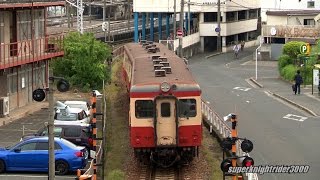 水島臨海鉄道 キハ20形国鉄色(205+203) 球場前→倉敷市 2014.5