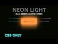 Neon Button Animation in HTML & CSS ⚡ Futuristic UI Design