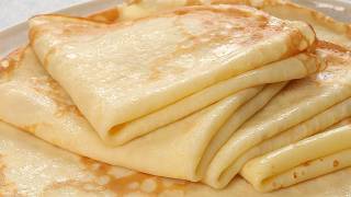 The main SECRET of Perfect French Pancakes is to mix all the ingredients correct