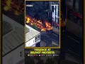 Belfast Protests: Bus Set On Fire During Belfast Protests After Street Stabbing | Shorts