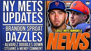 NY Mets Updates: Top Prospect Sproat DAZZLES In Camp, Alvarez's NEW Swing, Stearns \u0026 Mendoza