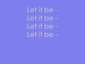 Let It Be   The Beatles   Lyrics