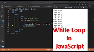 While Loop in JavaScript | Loop in JavaScript | JavaScript Tutorial in Hindi part 29
