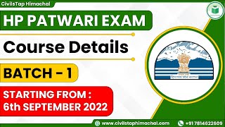 HP Patwari Exam | Eligibility | Course Details | Exam pattern | CivilsTap himachal