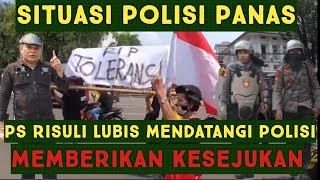 SITUAS1 P0LIS1 P4NAS PS RISULI LUBIS MENDAT4NGI P0LISI M3MBERIKAN KESEJUKAN