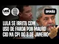 Lula se irrita com uso de farda por Mauro Cid na CPI do 8/1; Josias: 'Tem que tomar providências'