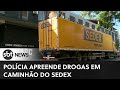 Polícia apreende carga milionária de drogas dentro de caminhão do Sedex | #SBTNewsnaTV (11/04/23)