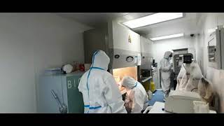Coronavirus (COVID-19) Sample testing in BSL - 3 LAB , KGMU , LUCKNOW