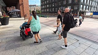 Summer In Helsinki Finland 2024 Relaxing Walk In Kamppi Narinkkatori -Insta360 Ace Pro Video 4K60fps