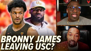 Unc & Gil react to LeBron saying he supports Bronny James if he leaves USC | Nightcap