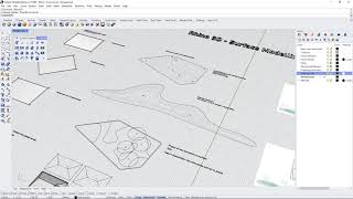 Rhino 3D Basics - Surface Modelling Part II - Create Topo with the Patch Command