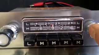 Chromelondon.com BLAUPUNKT HAMBURG 6v12v +/- VINTAGE CLASSIC CAR RADIO