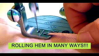 How to do a Rolling Hem: Several methods!