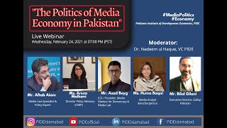 Politics of Media Economy in Pakistan l PIDE Webinar