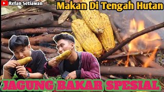 MAKAN JAGUNG BAKAR DI TENGAH HUTANl REVIEW MASAK JAGUNG BAKAR