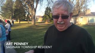 Saginaw Township resident Art Penney talks about 10-vehicle crash