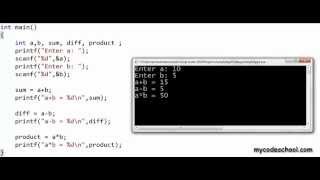 Using Arithmetic Operators C Programming Tutorial 07