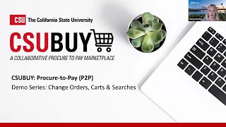 CSUBUY P2P Kick Off Demo: Change Order, Carts and Searches