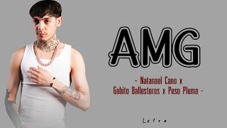 Natanael Cano x Gabito Ballesteros x Peso Pluma - AMG (Letra\Lyrics)