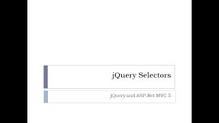 43 - jQuery Selectors