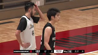 【インカレ2019の対決再び】盛實海翔 (SR渋谷) vs  笹倉怜寿 (A東京)（Bリーグ プレシーズンゲーム2021）