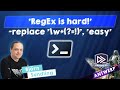 'RegEx is hard!' -replace '\w+(?=!)', 'easy' - Björn Sundling - PSConfEU 2024
