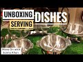 Unboxing New Serving Dishes - Counter Dishes review | Food Secrets by Saima