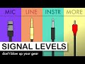 Audio signal levels explained: Mic level vs line level vs instrument level