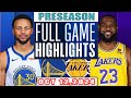 Los Angeles Laker Vs Golden State Warriors Full Game Highlights Oct 12,2024 NBA Preseason