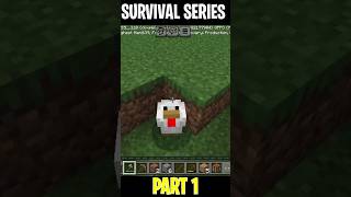 Can i survive in survival world😮?? part 1 minecraft