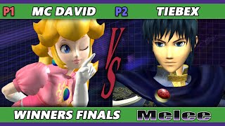 S@X 462 Winners Finals - MC David (Peach) Vs. tiebex (Marth, Sheik) Smash Melee - SSBM