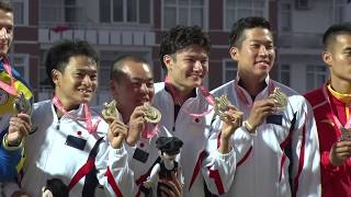 【サムスン2017】陸上 男子4×100mリレー決勝　金メダル獲得