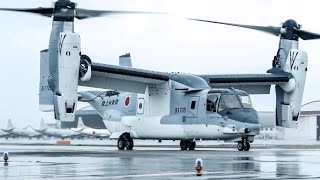 JGSDF 陸上自衛隊 V-22 Osprey arrival and departure from MCAS Iwakuni to Camp Kisarazu