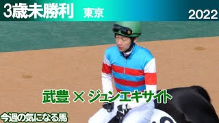 未勝利ですけどたっぷり武豊 パドックからレース後まで  東京5R 3歳未勝利 芝1600m 2022年1月30日