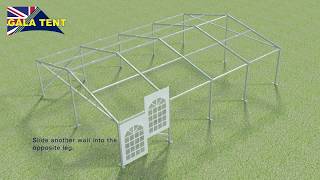 6m x 12m How to Erect Gala Tent Fusion Marquee - Assembly Instructions