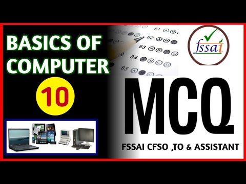 Basics Of Computer MCQ| 10| Computer Literacy Important MCQ | FSSAI CBT ...